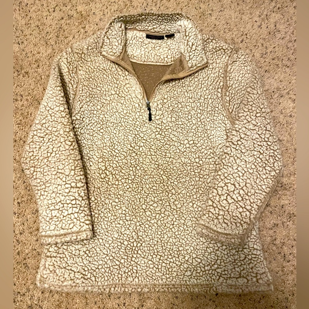 Womens Sherpa 1/4 quarter zip jacket size extra large
